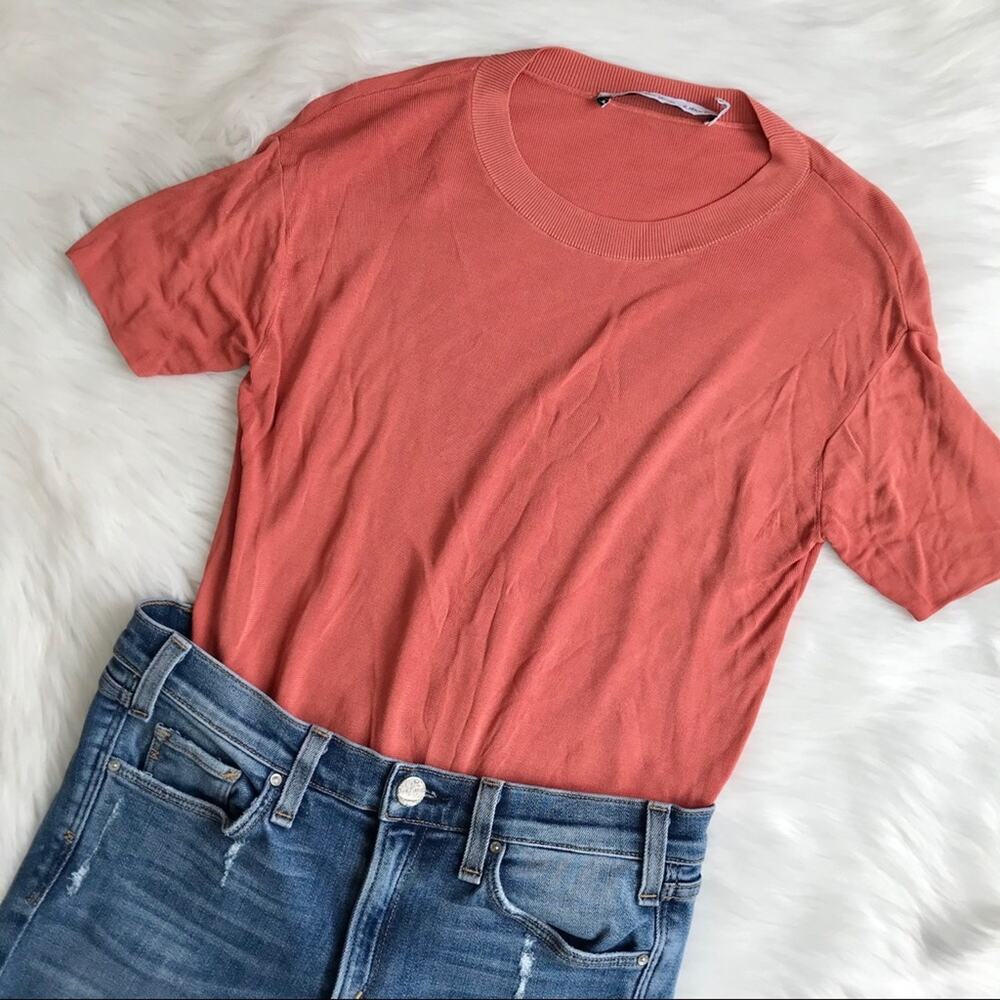 & Other Stories Knit Mock Neck Top